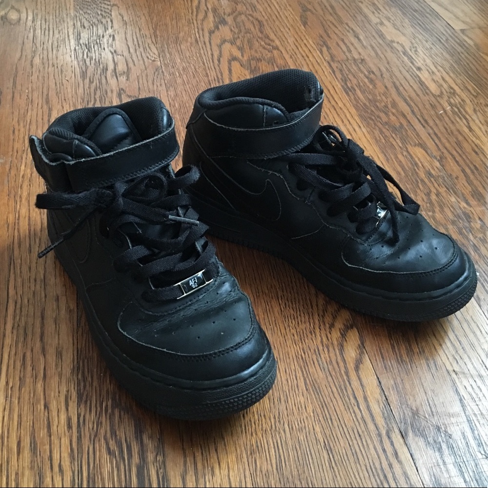 Nike Air AF-1 82 black size 6Y/M, 8W velcro rare